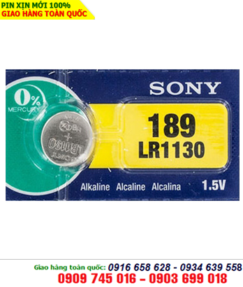 Pin đồng hồ 1,5V Sony LR1130 Alkaline chính hãng Made in Indonesia